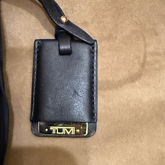 Tumi Women's Black Backpack with Gold Accents - Picture 5 of 6